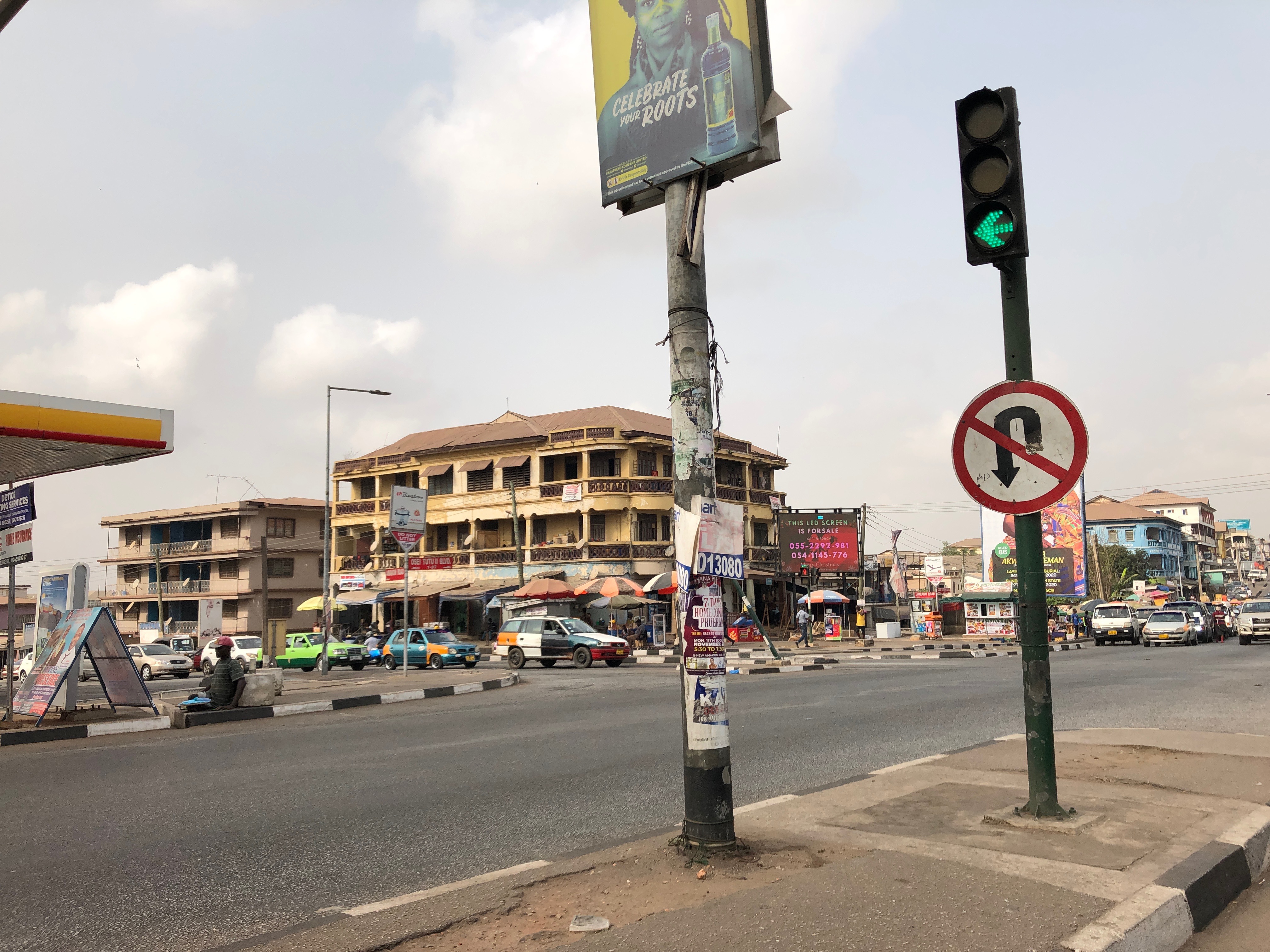 Road traffic in Kumasi, Ghana